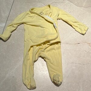 Sunny Yellow Kids Footie Pajamas